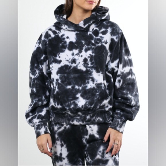BRUNETTE THE LABEL - The MARBLE TIE DYE Best Friend Hoodie Xs/s - Picture 3 of 8